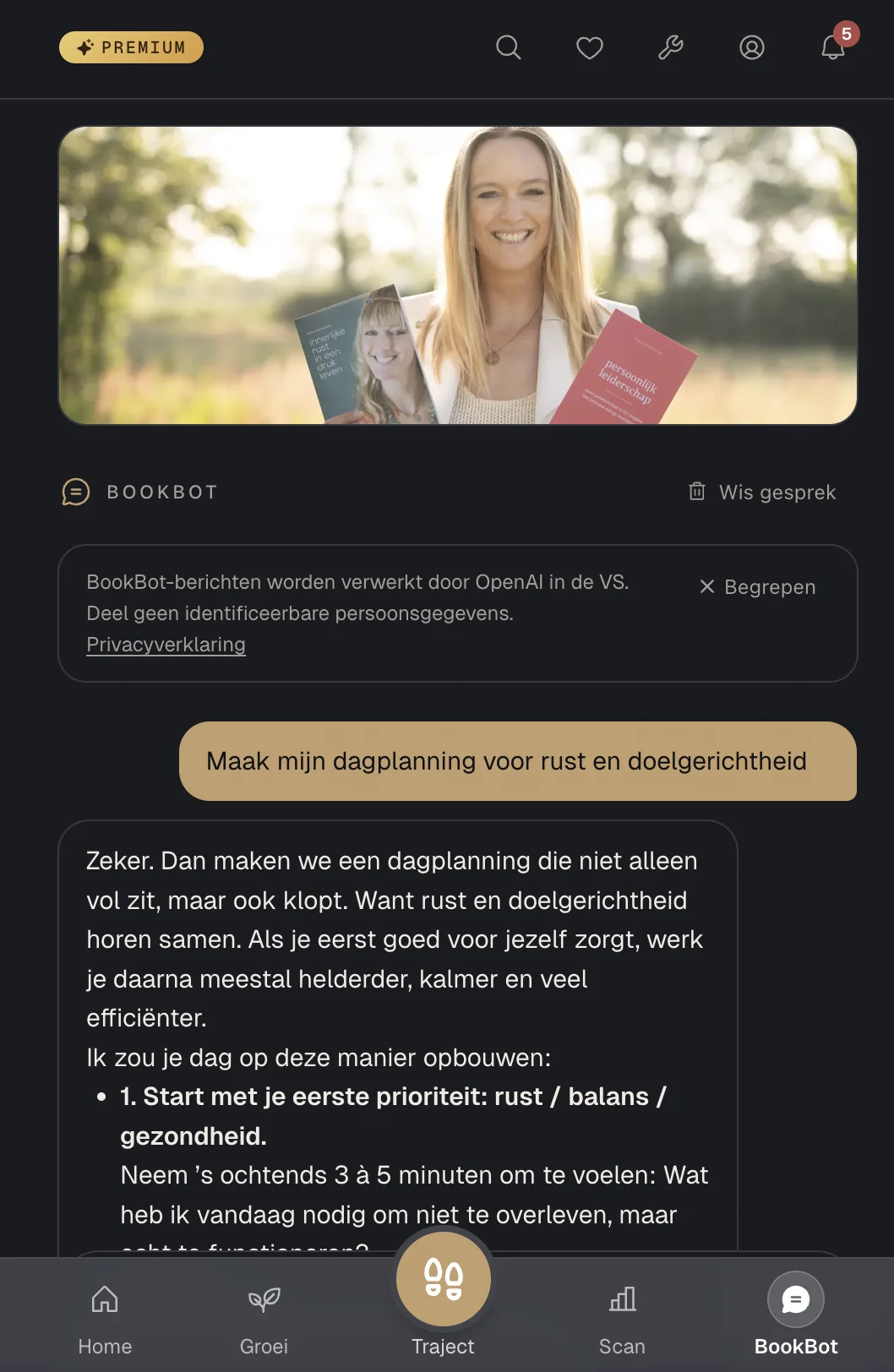 BookBot — AI op haar boeken